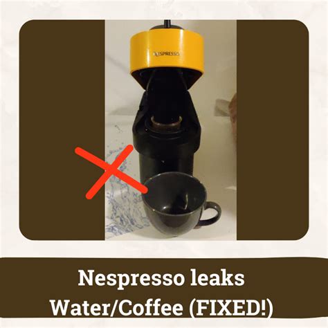 Nespresso Vertuo leaking water or coffee underneath。